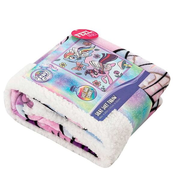 My Little Pony Floral Flight Silky Soft Throw Blanket - Picture 5 of 6